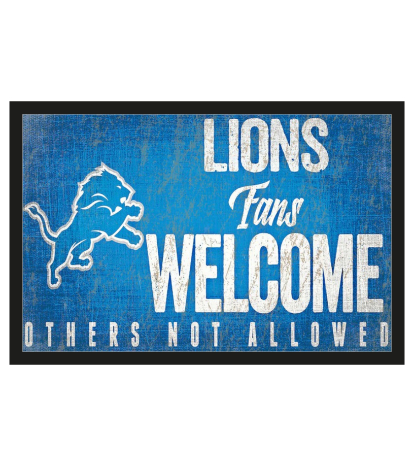 Detroit Lions fans welcome others not allowed doormat a