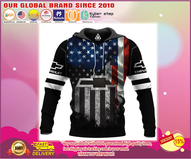 Chevrolet American Flag 3D hoodie 1