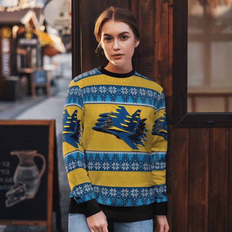 USN Blue angels all over print sweater