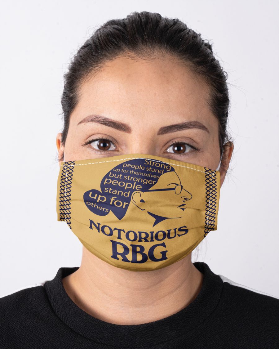 Notorious rbg strong people stand up face mask