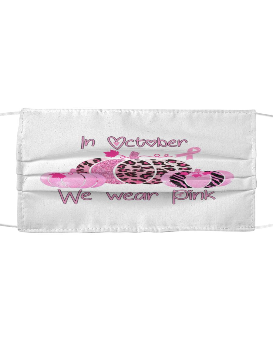 In october we wear pink face mask 3