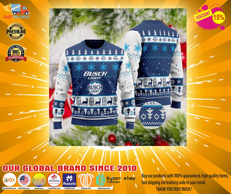 Busch light Christmas sweater2
