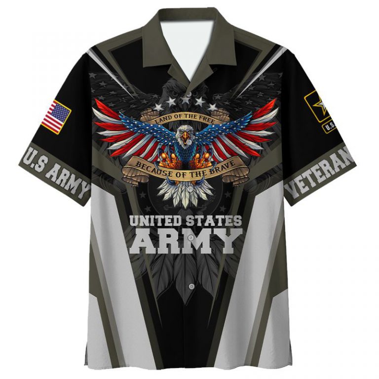 United States Army Land of the free because of the brave 3D Hoodie Shirt 4