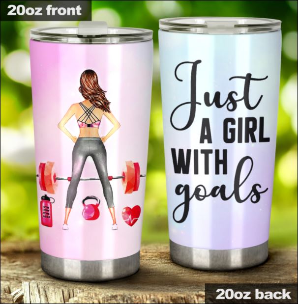 Gymer just a girl with goals tumbler