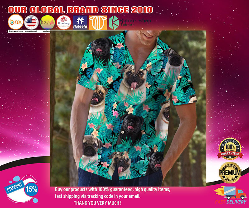 Pug hawaiian shirt1