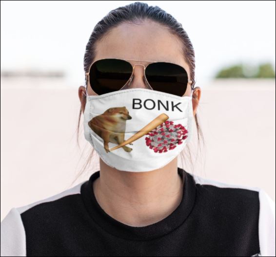 Dog bonk coronavirus face mask