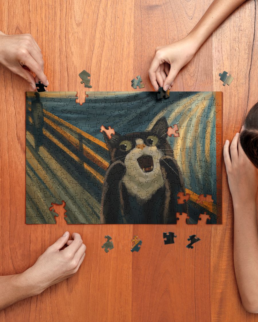 Screaming cat jigsaw puzzles 1