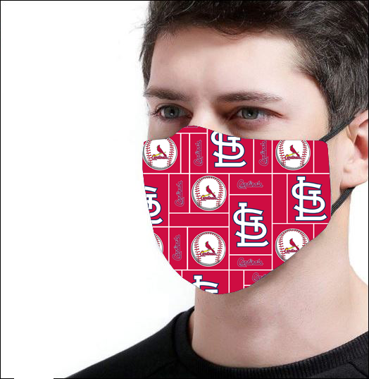 St. Louis Cardinals logo face mask 3D