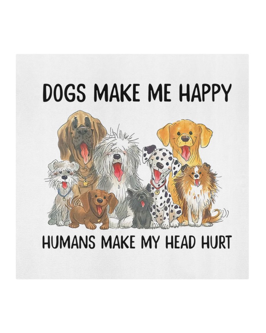 Dogs make me happy humans make my head hurt face mask 3
