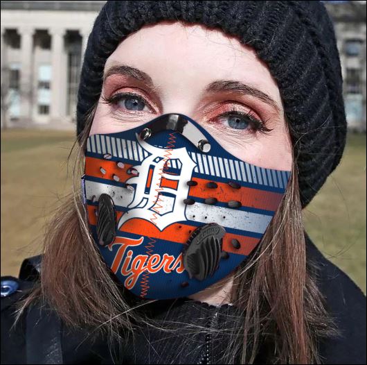 Detroit Tigers filter activated carbon face mask
