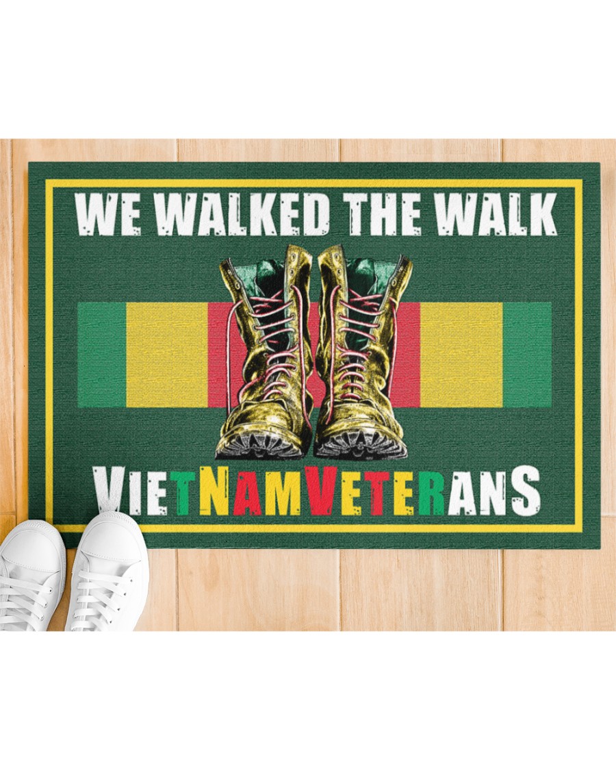 Vietnam veteran We walk the walks doormat Picture 1