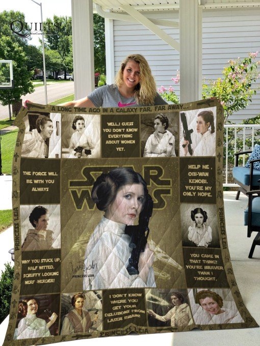 Star wars princess leia all over printed quilt – maria