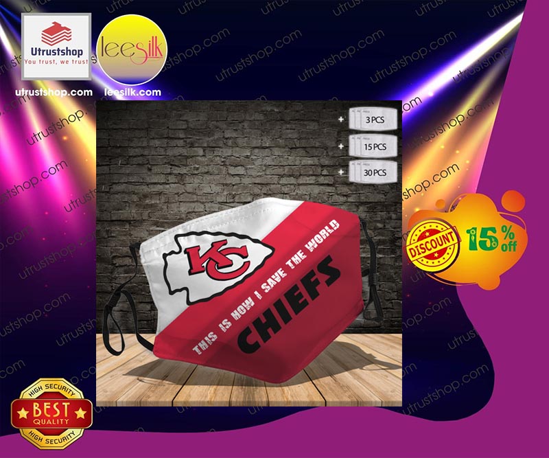 Kansas City Chiefs This is how I save the World face mask – LIMITED EDITION