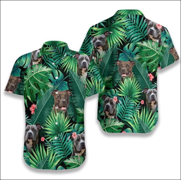Pitbull Tropical hawaiian shirt