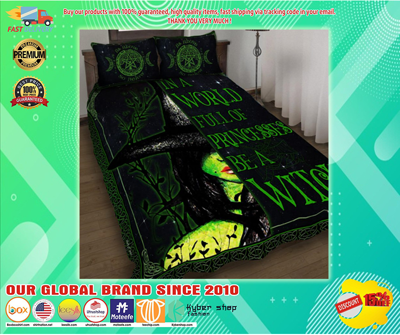 In a world full of princesses be a witch bedding set 3
