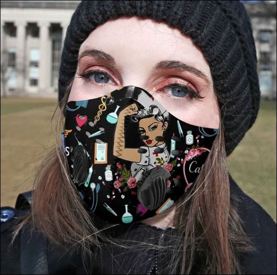 Strong nurse catherine activated carbon Pm 2.5 Fm face mask