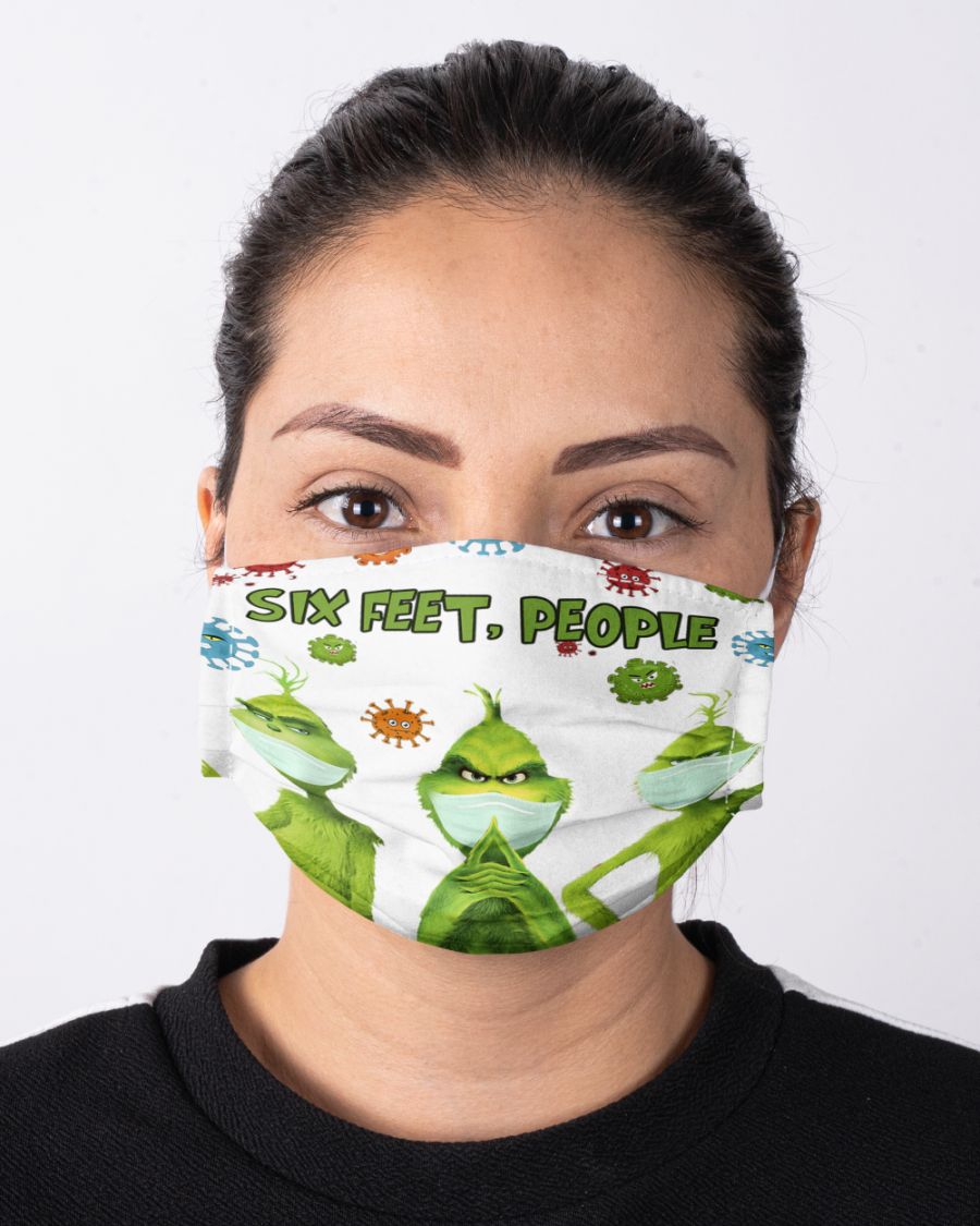Grinch Six feet people face mask