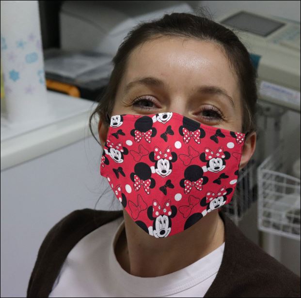 Minnie mouse face mask