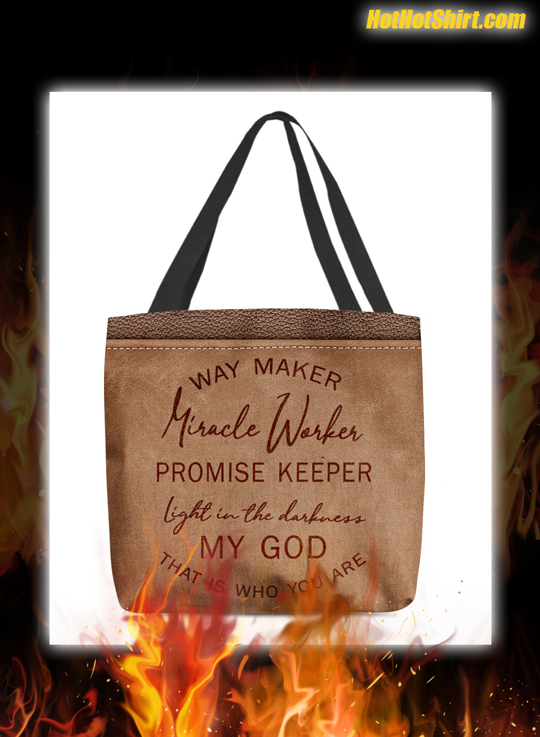 Way maker miracle worker promise keeper tote bag 1