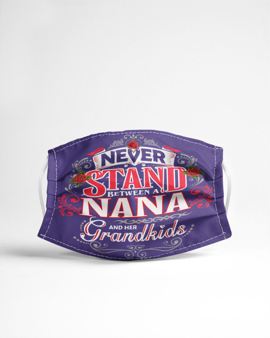 Never stand nana and her grandkids face mask - pic 2