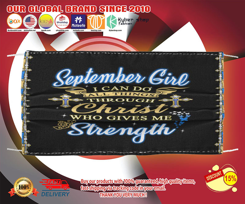September girl I can do all through christ who gives me strength poster 3