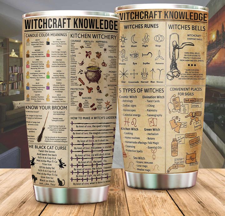 Witchcraft knowledge tumbler