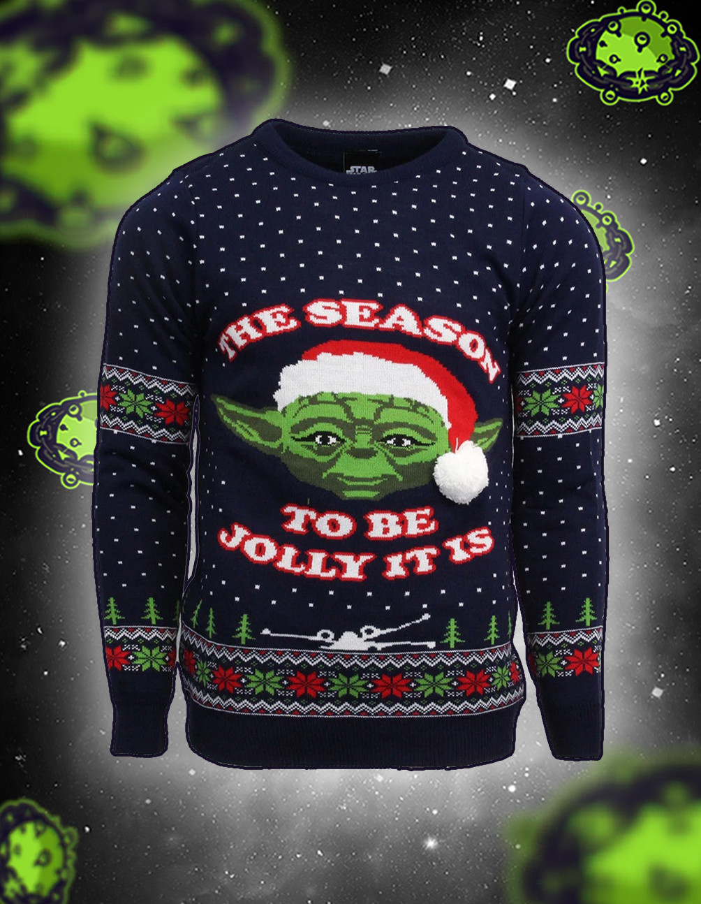 Master yoda the season to be jolly it is christmas jumper and ugly sweater