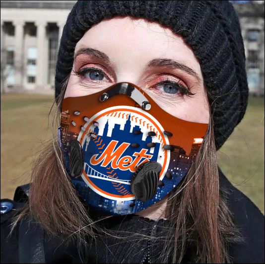 New York Mets filter activated carbon face mask