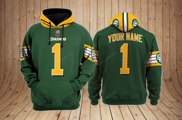 Edmonton eskimos custom name 3d hoodie – LIMITED EDITION