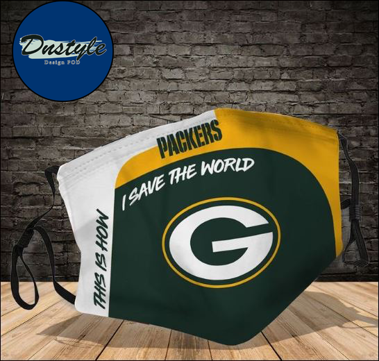 Green Bay Packers this how i save the world face mask