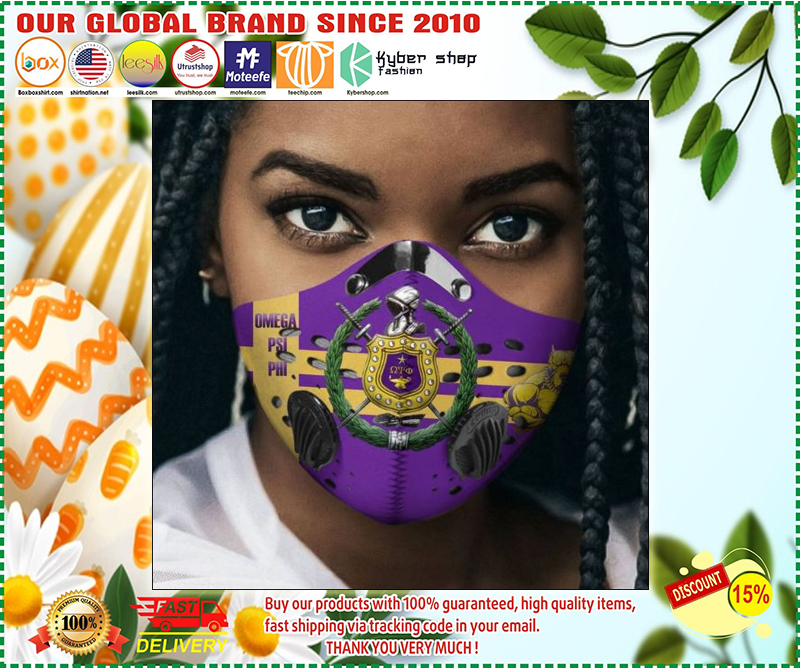 Omega Psi Phi filter activated carbon face mask 3