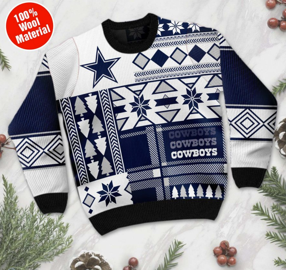 Personalized Dallas Cowboys ugly sweater 1