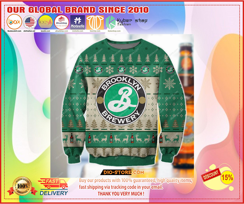 Brooklyn brewery ugly christmas sweater