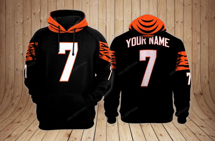 Cincinnati bengals custom name hoodie