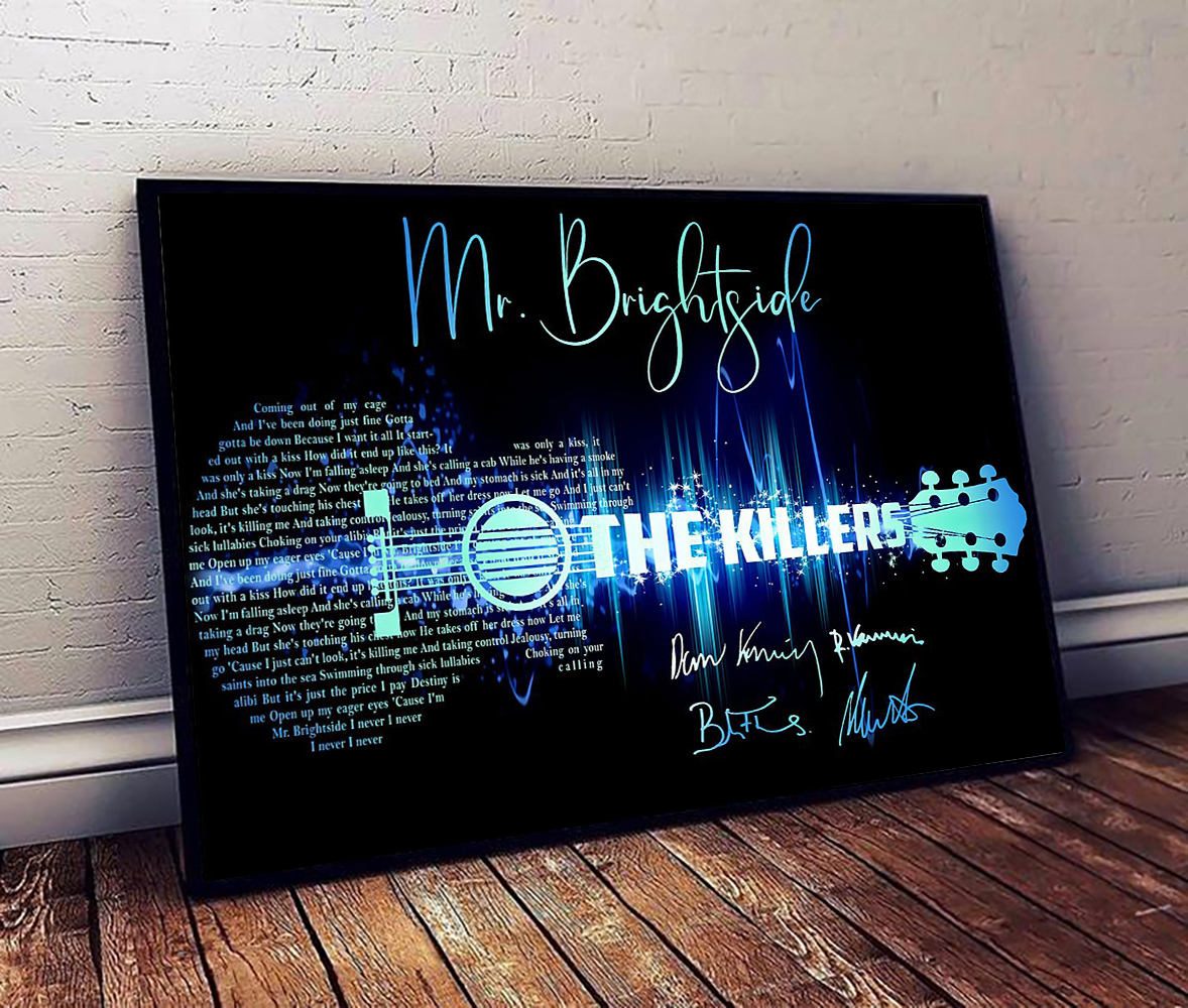 Mr.Brightside The Killers Signature Guitar poster – maria
