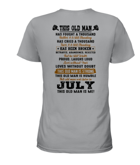 This old man has fought a thousand this old man women's shirt