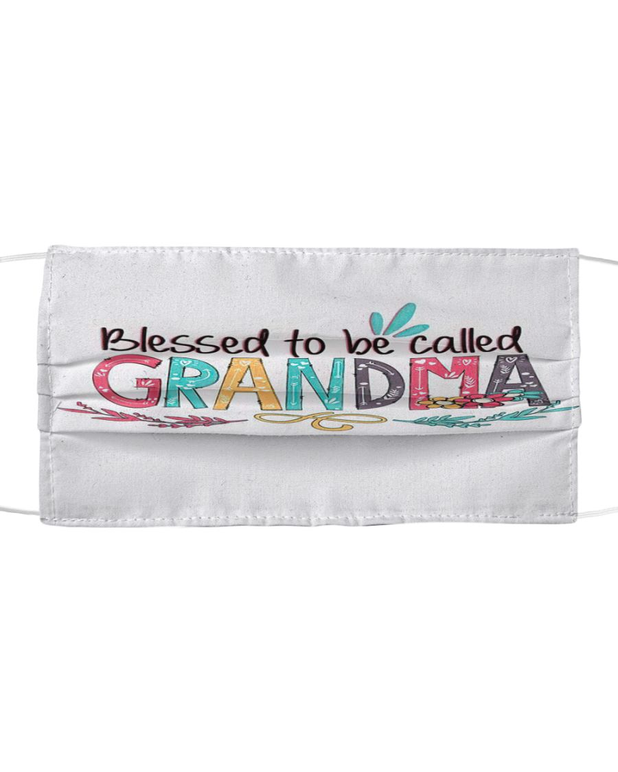 Blessed to be grandma cloth face mask 1