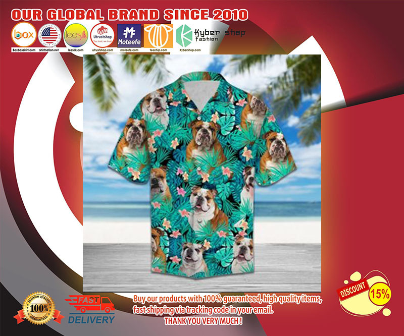 Bulldog hawaiian shirt