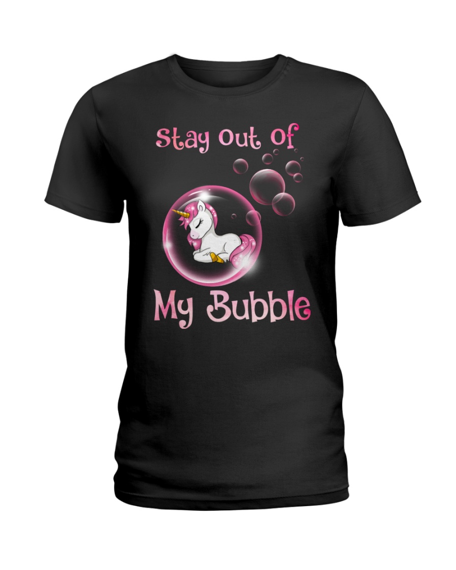 Unicorn Stay Out Of My Bubble lady shirt