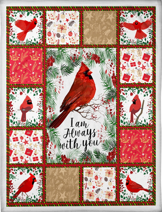 Cardinal Bird I Am Always With You Blanket - Saleoffshirt 1811192
