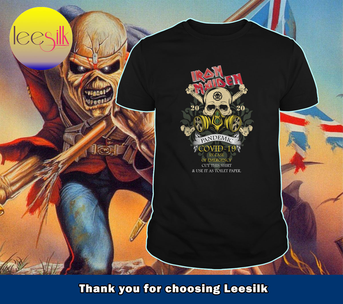 Iron Maiden 2020 pandemic covid-19 in case of emergency shirt