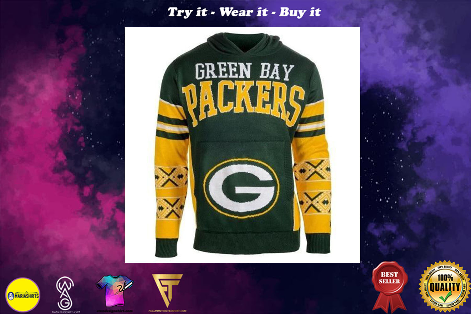 [special edition] the green bay packers nfl full over print shirt – maria