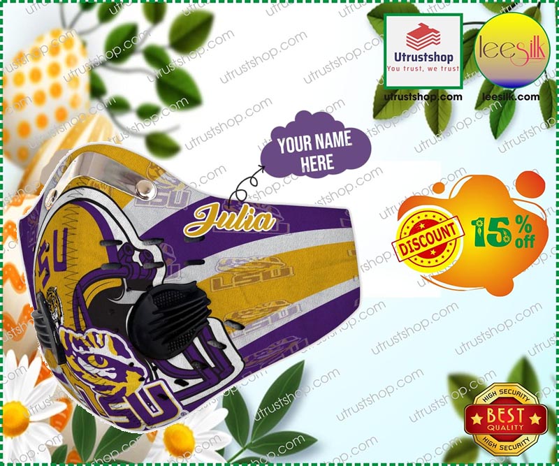LSU Tigers  custom personalized name face mask - LIMITED EDITION