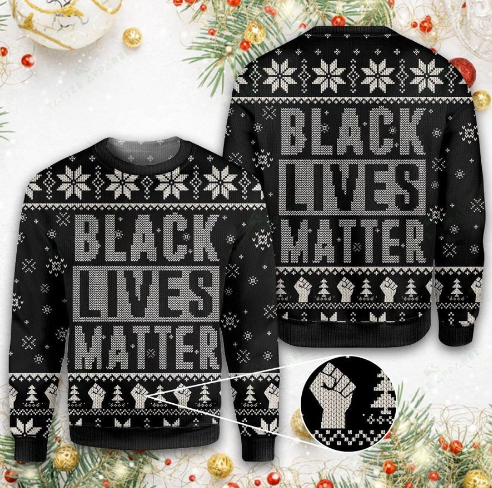 Black lives matter 3D ugly sweater