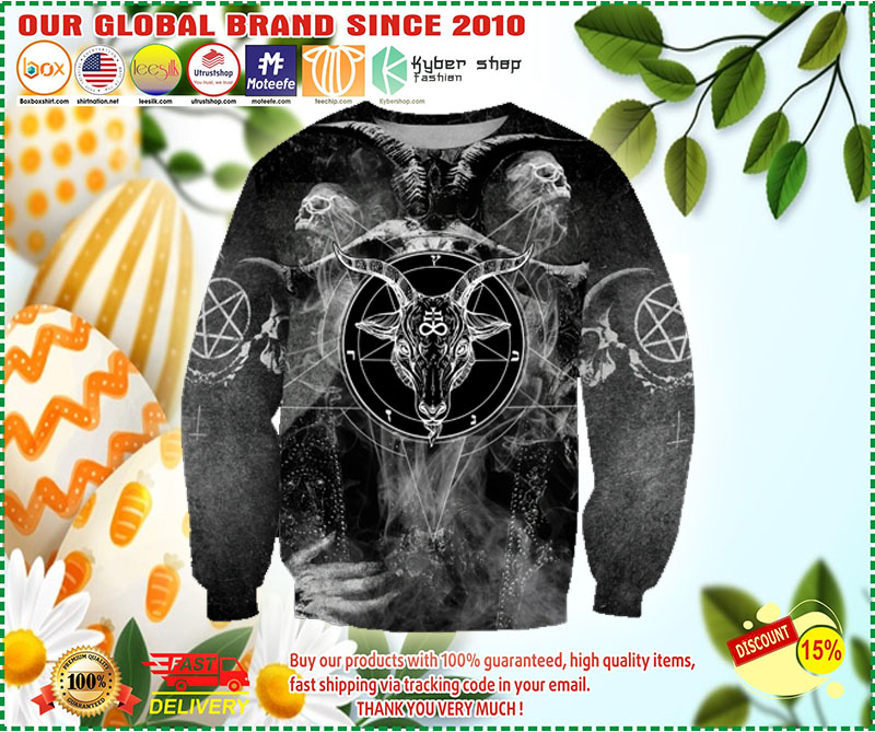 Satanic Baphomet 3D All Over Printed 3D hoodie and swesthirt