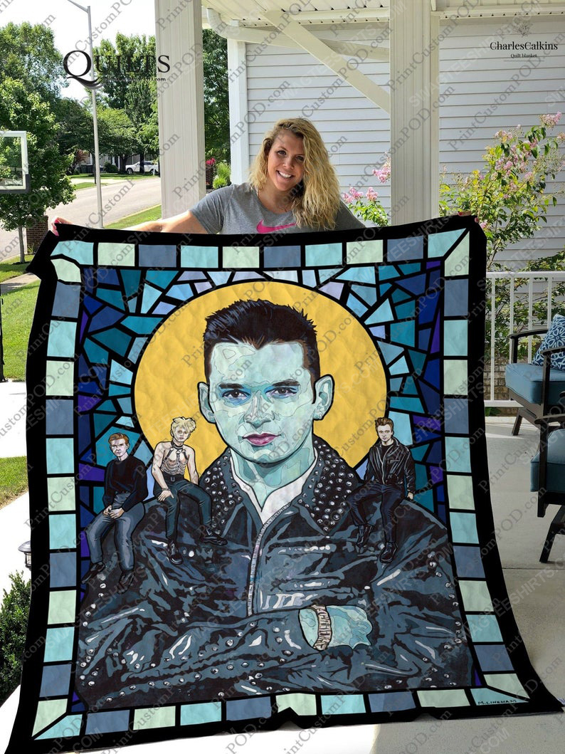 [special edition] Vintage depeche mode rock band full printing quilt – maria