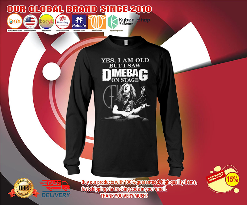 Yes I am old but I saw Dimebag Darrell on stage shirt 3