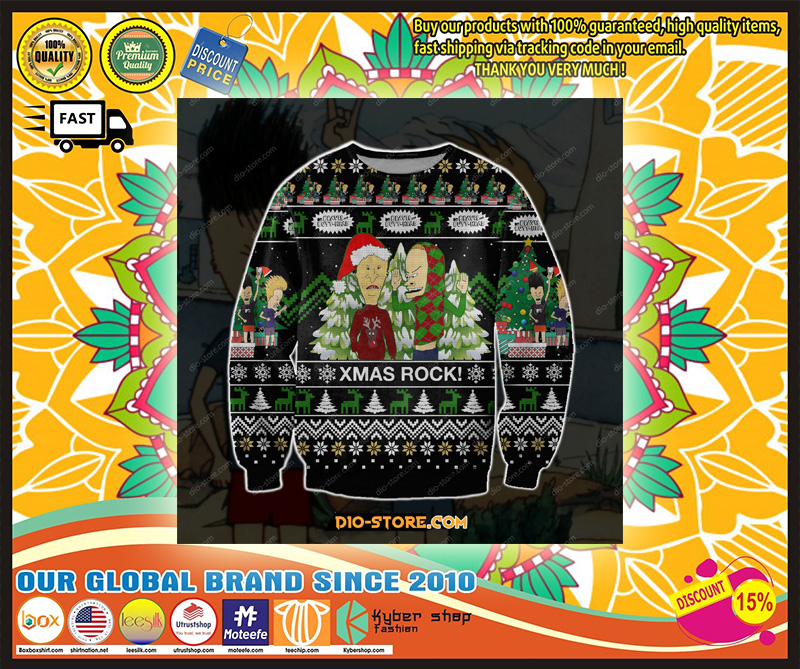BEAVIS BUTT-HEAD UGLY CHRISTMAS SWEATER – LIMITED EDITION