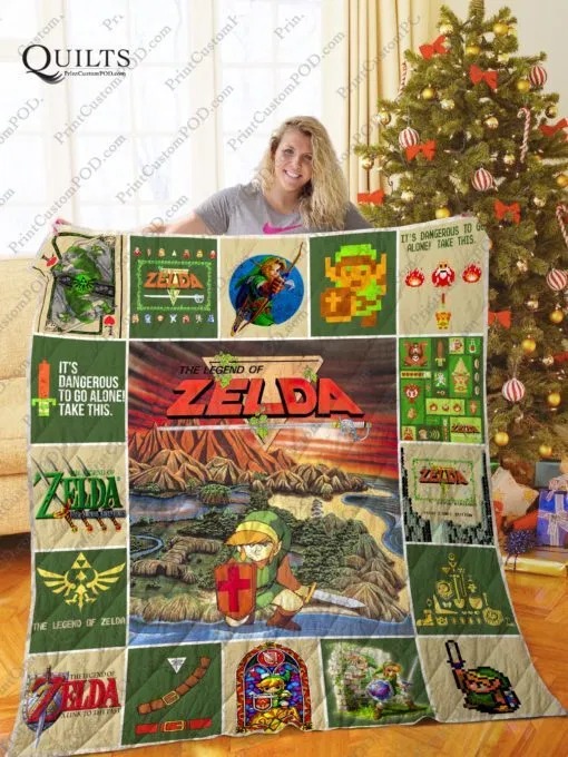 The legends of Zelda quilt blanket