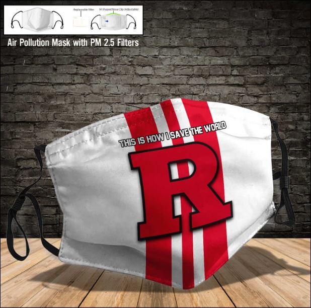 Rutgers Scarlet Knights face mask